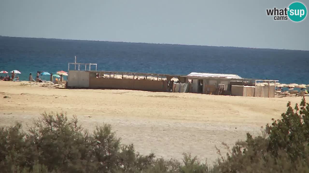 Webcam Chia – Vue en direct de la plage Su Giudeu