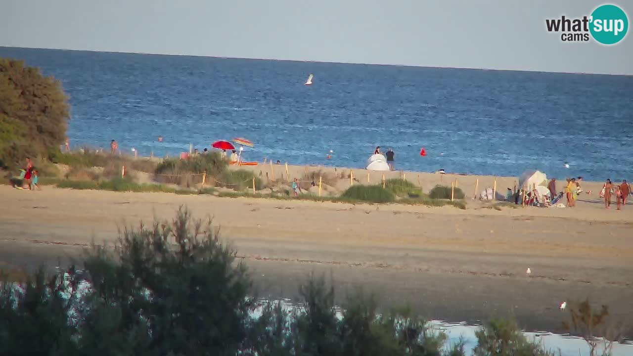 Webcam Chia – Vue en direct de la plage Su Giudeu