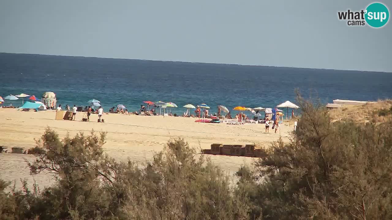 Webcam Chia – Vista en directo de la playa Su Giudeu