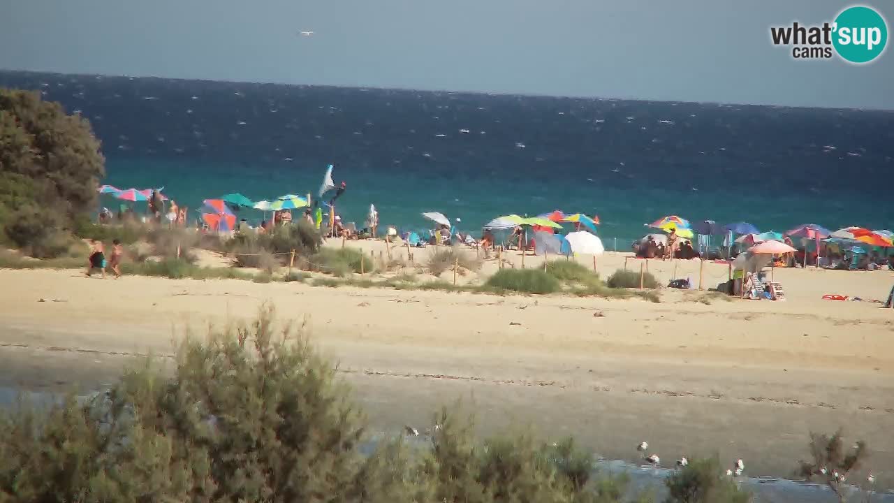 Webcam Chia – Vista en directo de la playa Su Giudeu