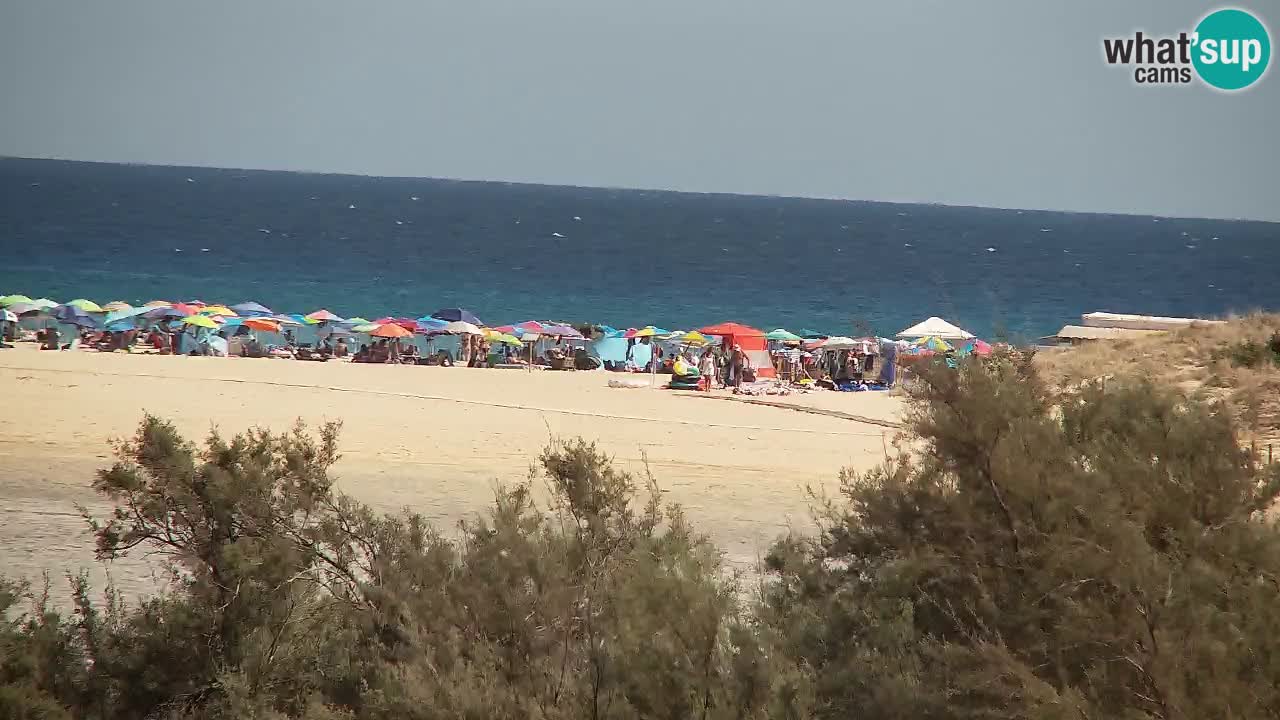 Webcam Chia – Vista en directo de la playa Su Giudeu