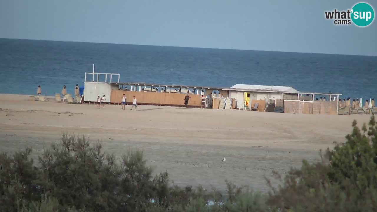 Webcam Chia – Vue en direct de la plage Su Giudeu