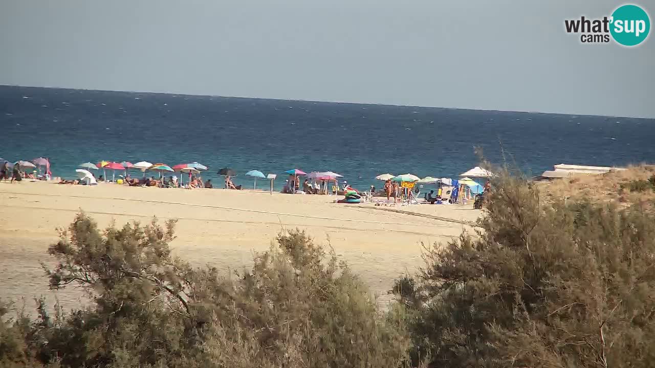 Webcam Chia – Vista en directo de la playa Su Giudeu