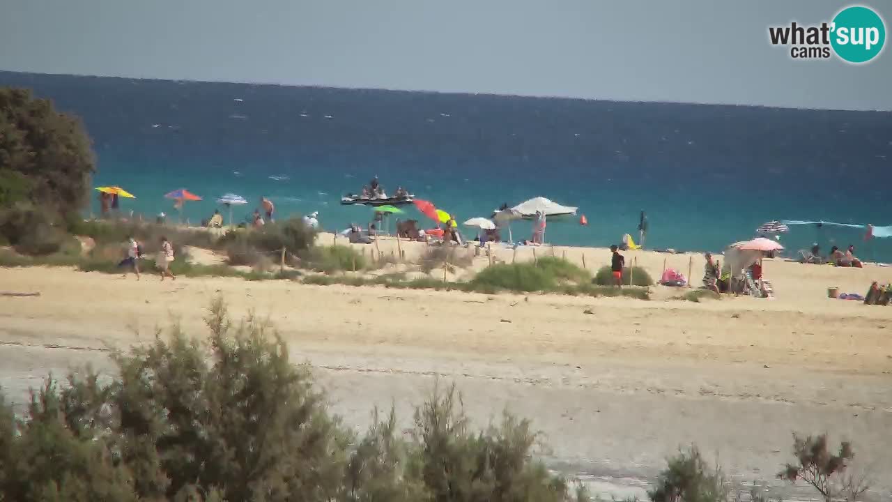 Webcam Chia – Vista en directo de la playa Su Giudeu