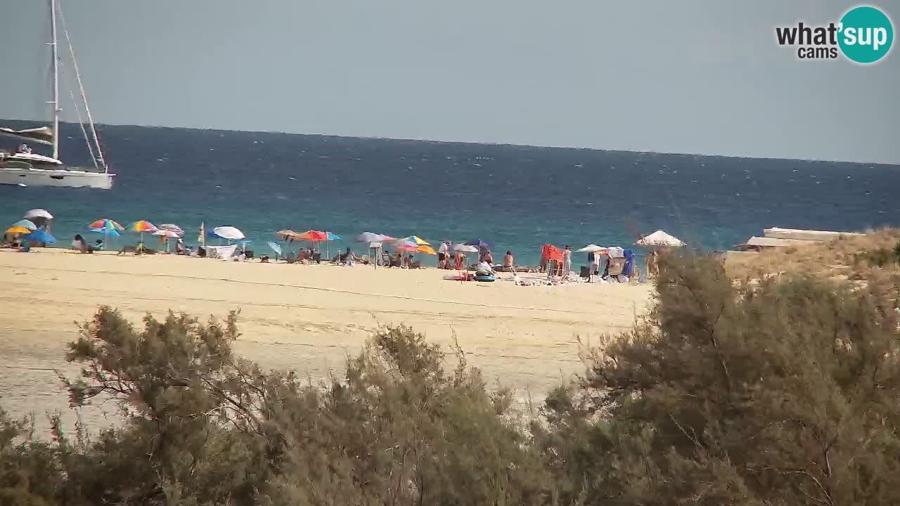 Spletna kamera Chia – Pogled v živo na plažo Su Giudeu
