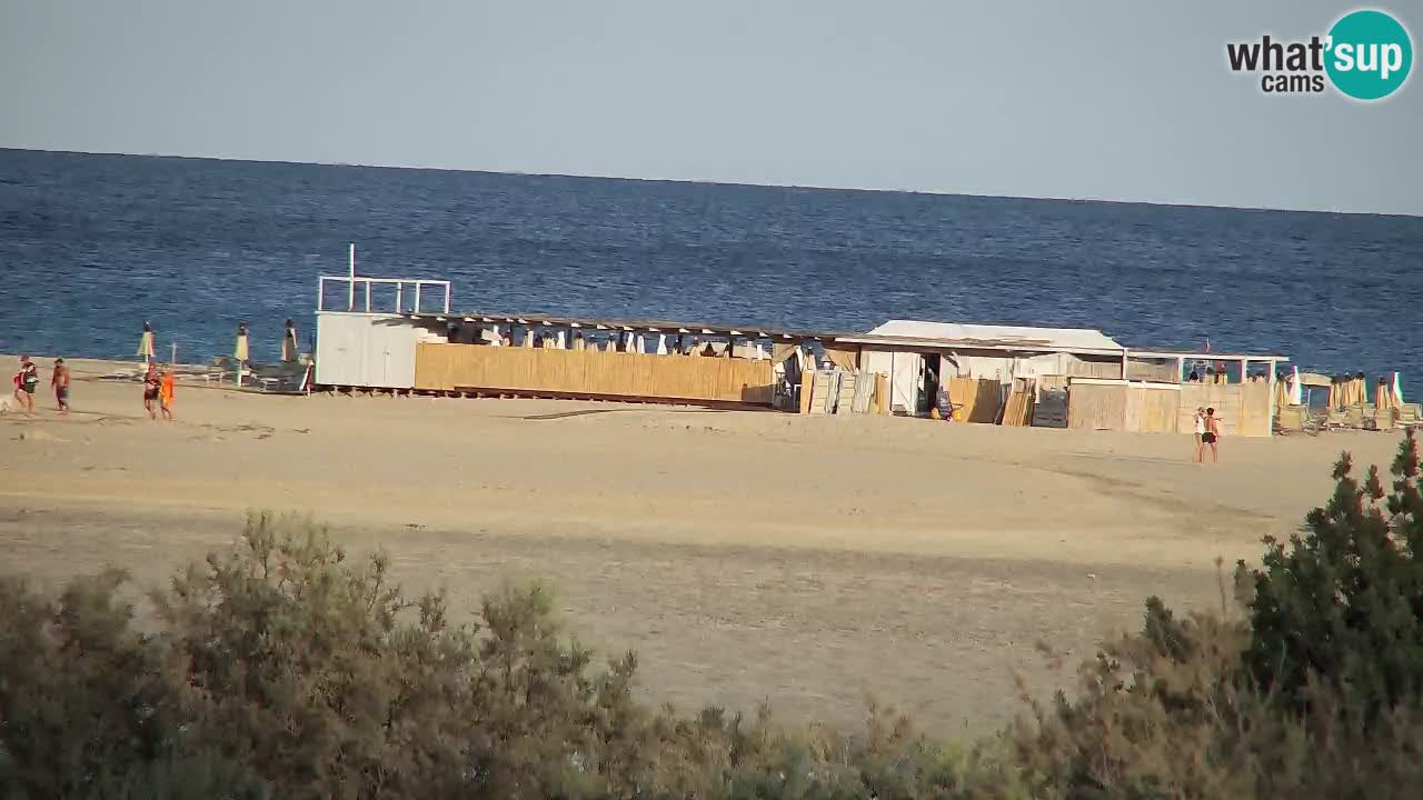 Webcam Chia – Vue en direct de la plage Su Giudeu