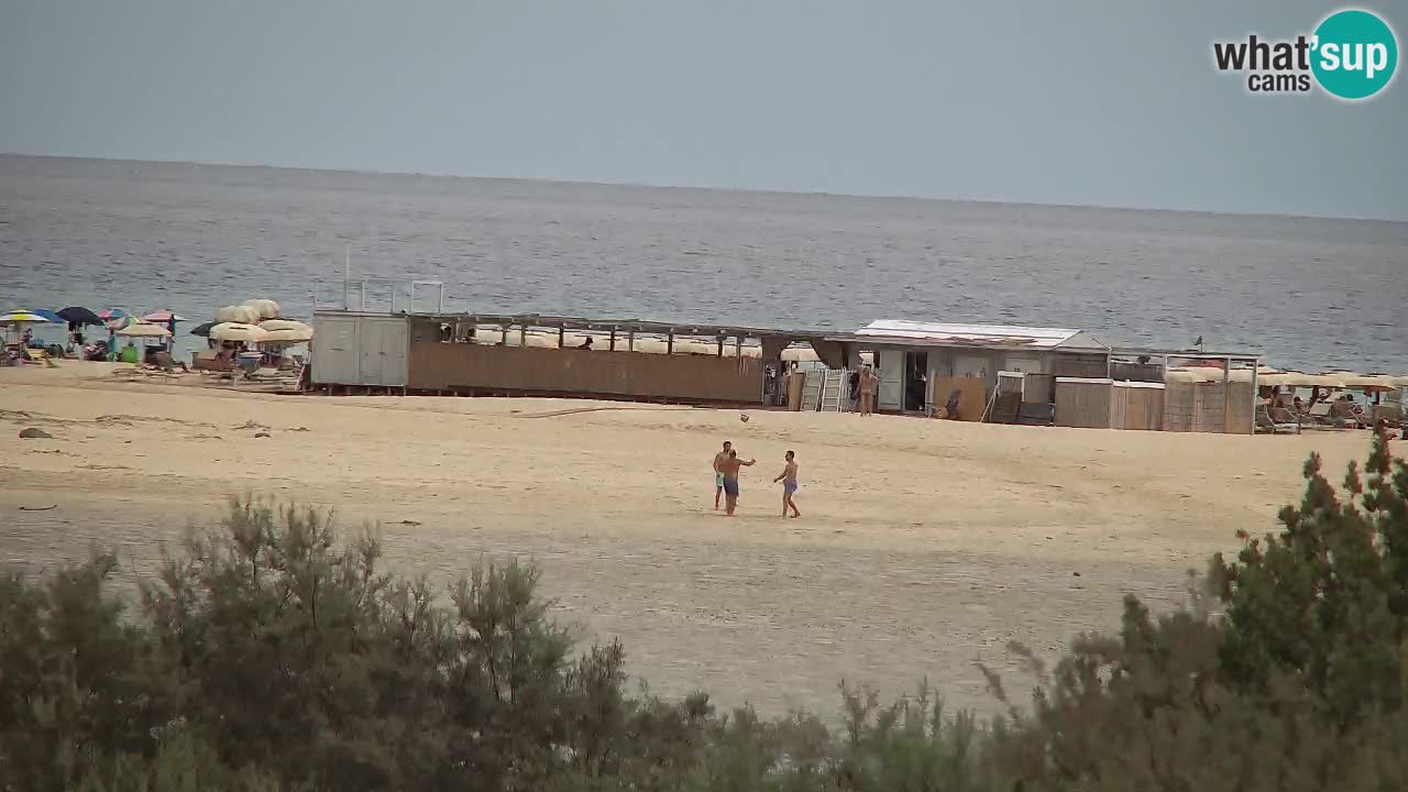 Webcam Chia – Vue en direct de la plage Su Giudeu