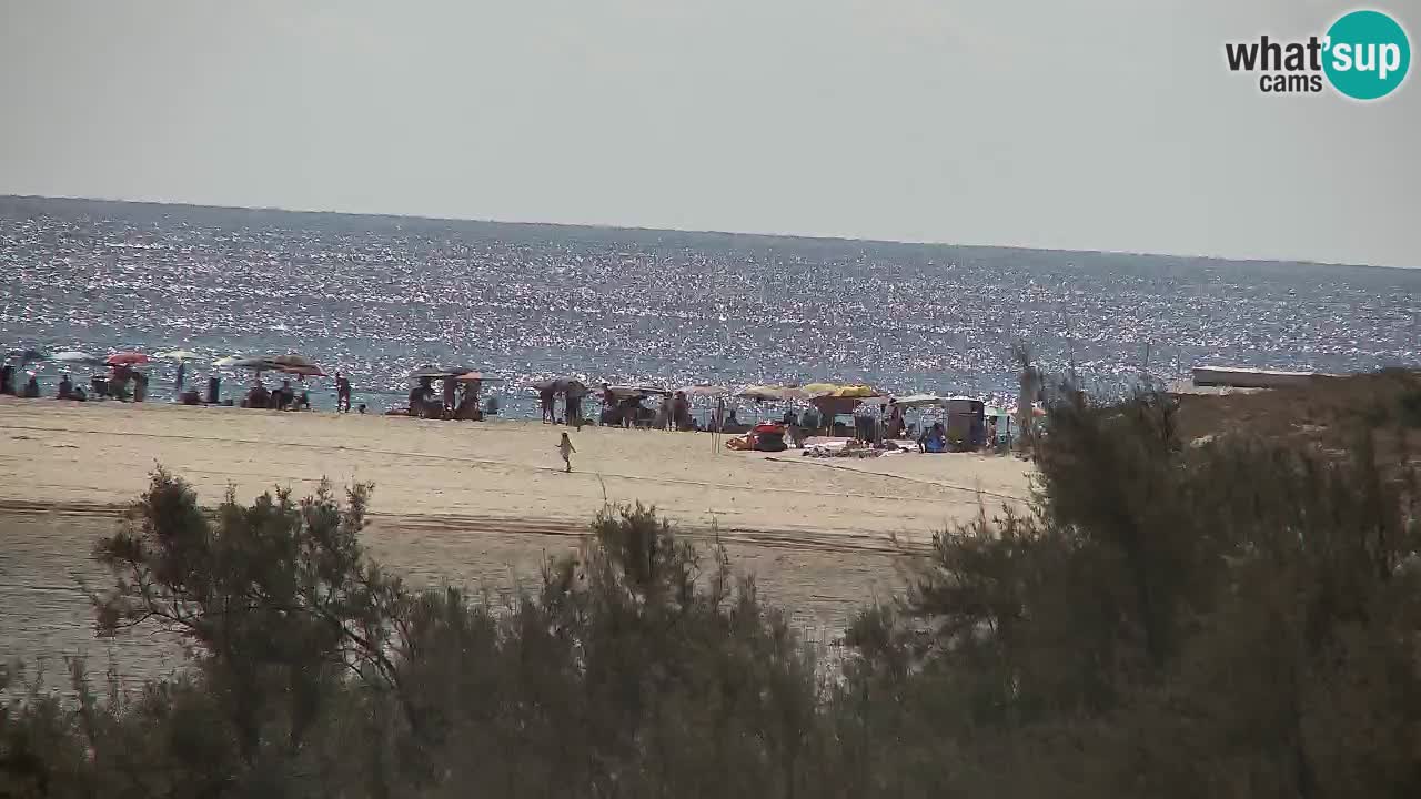 Webcam Chia – Vista en directo de la playa Su Giudeu