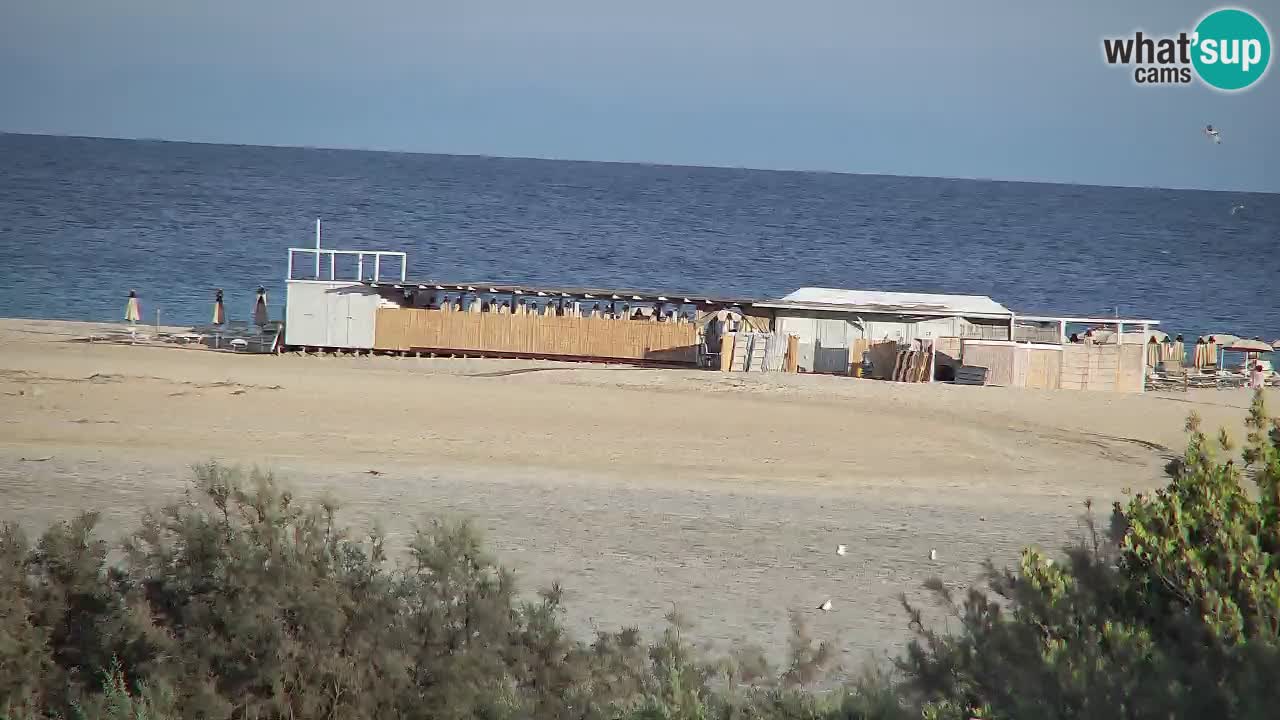Webcam Chia – Vista en directo de la playa Su Giudeu