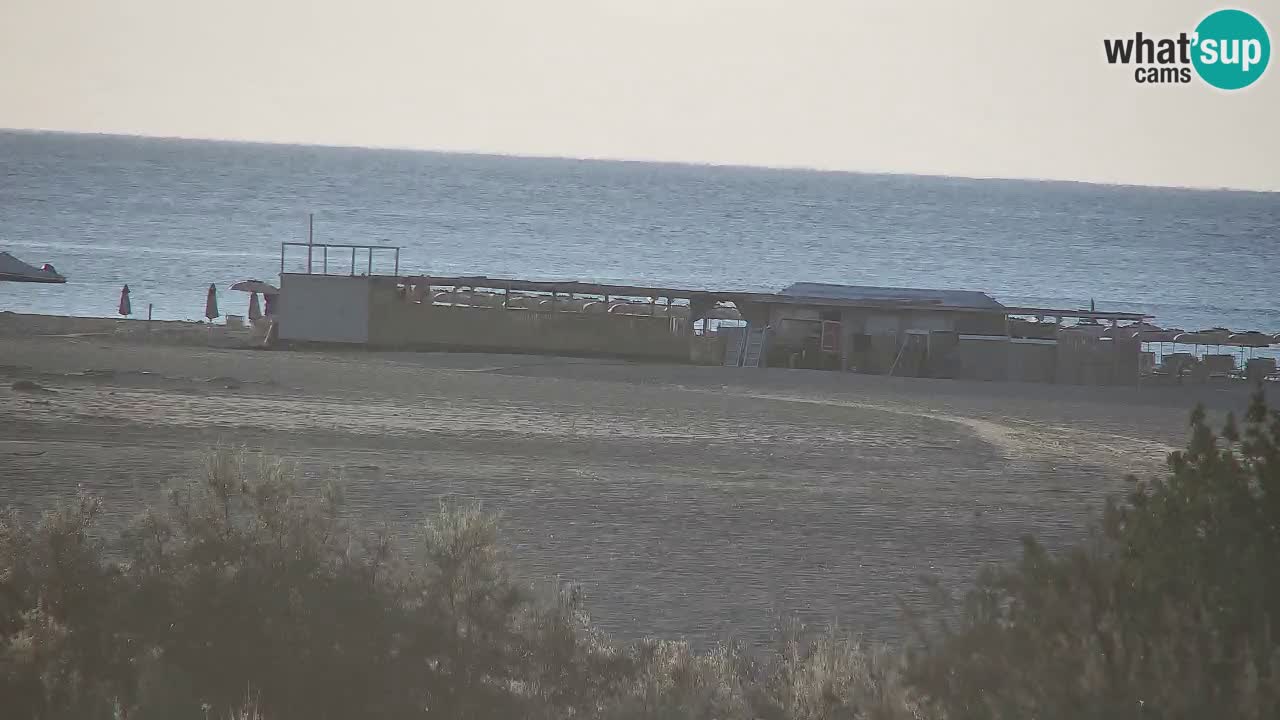 Webcam Chia – Vue en direct de la plage Su Giudeu