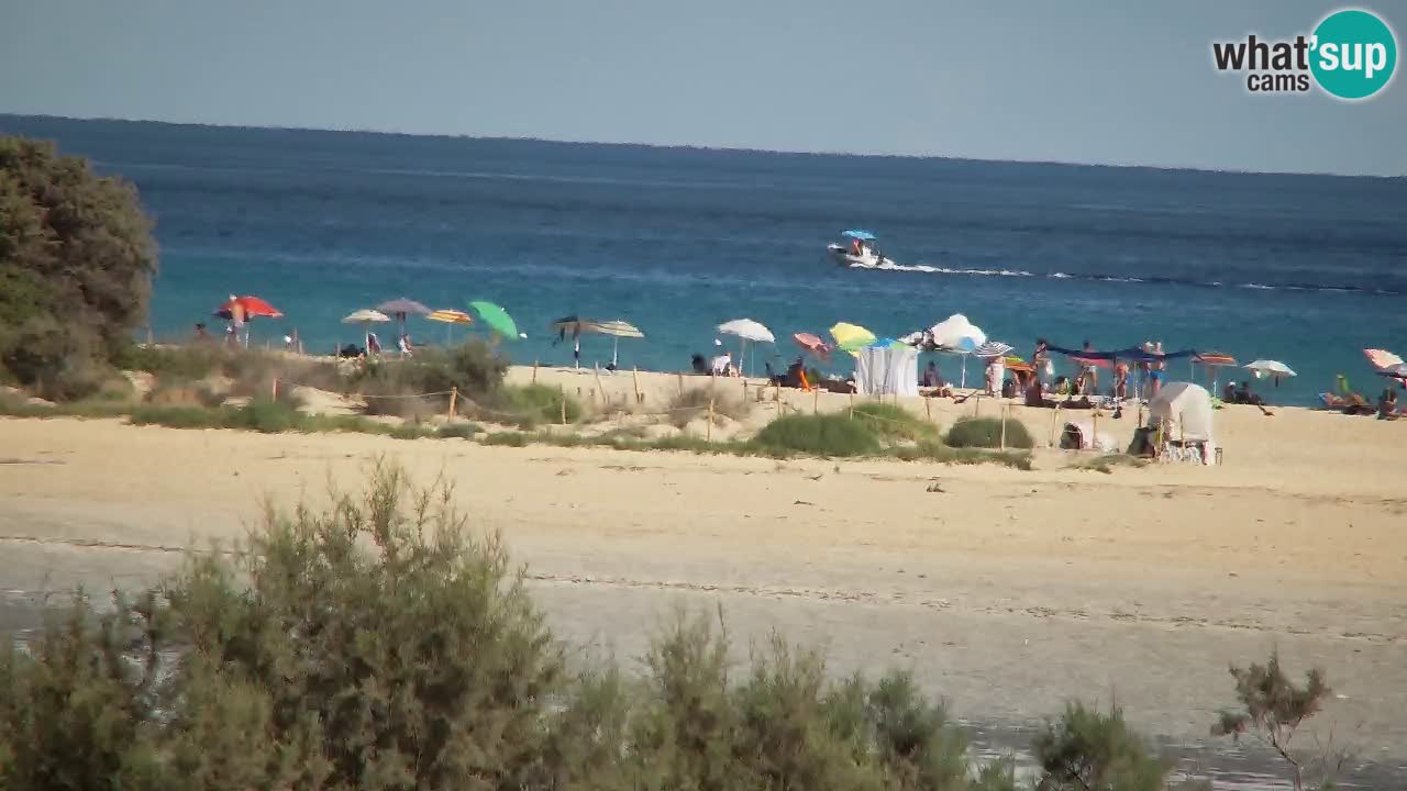 Webcam Chia – Spiaggia Su Giudeu in diretta