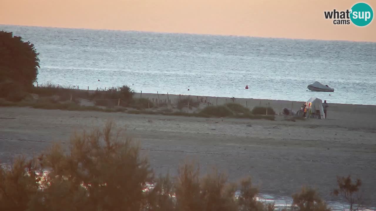 Webcam Chia – Vue en direct de la plage Su Giudeu