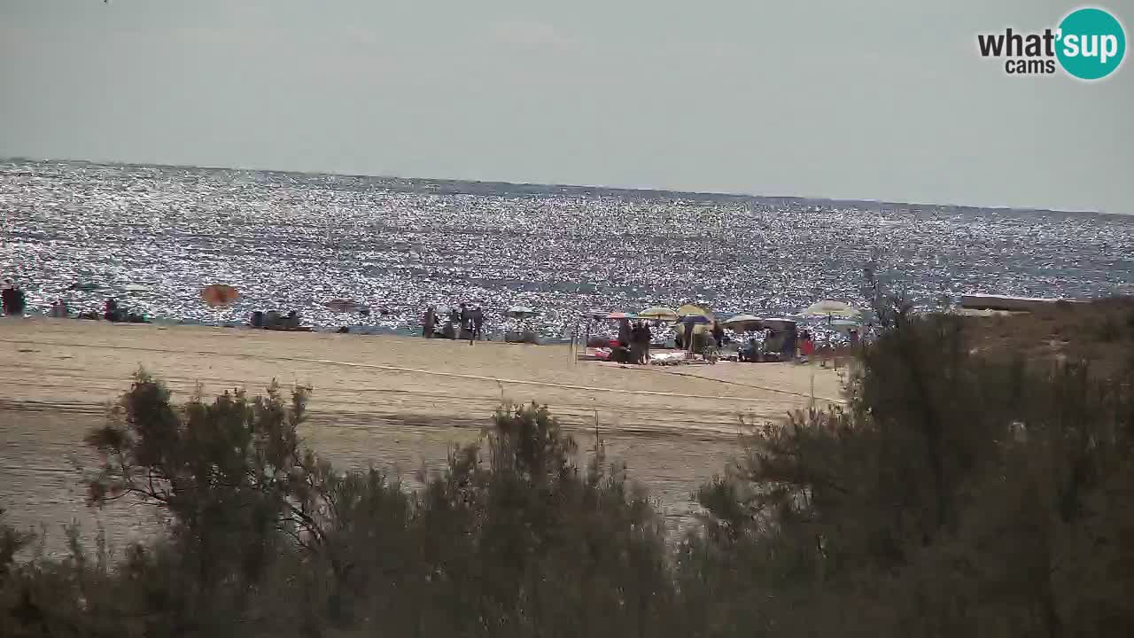 Webcam Chia – Vue en direct de la plage Su Giudeu