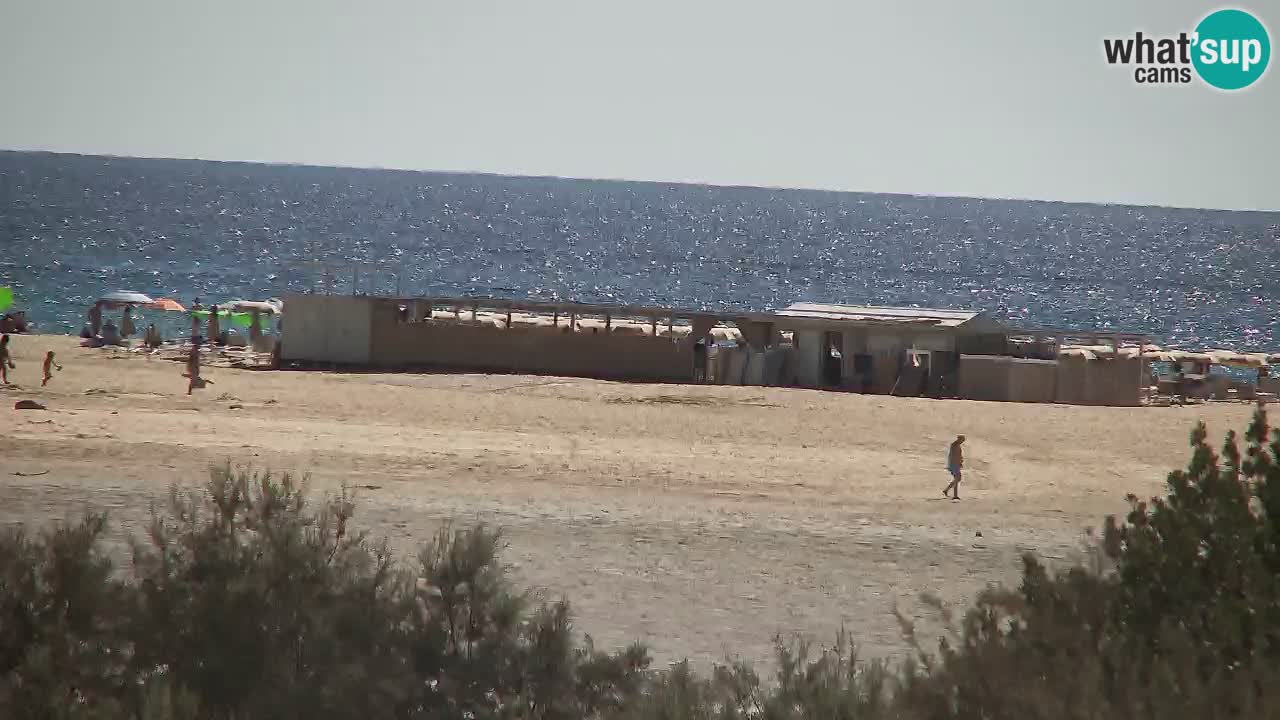 Webcam Chia – Vue en direct de la plage Su Giudeu