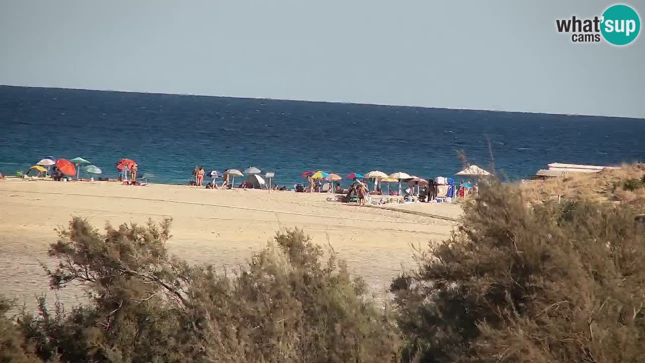 Webcam Chia – Vista en directo de la playa Su Giudeu