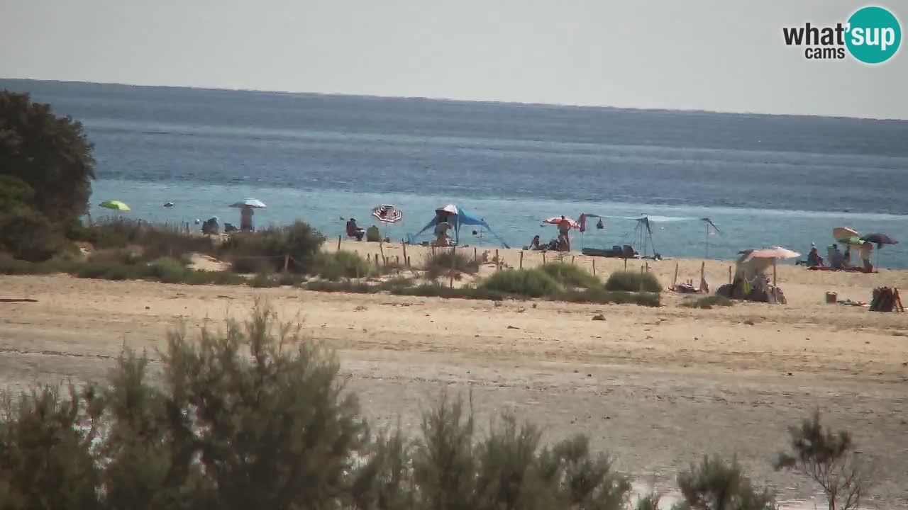 Spletna kamera Chia – Pogled v živo na plažo Su Giudeu