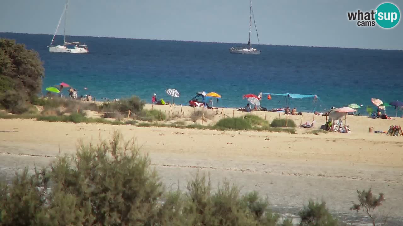 Web kamera Chia – Pogled uživo na plažu Su Giudeu