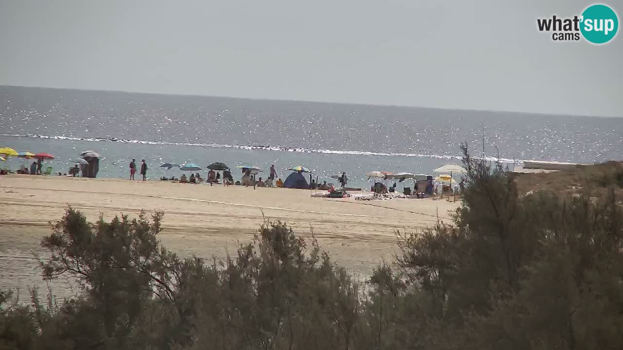 Webcam Chia – Vue en direct de la plage Su Giudeu