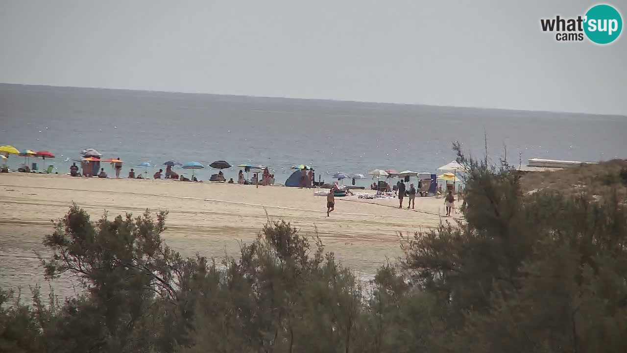 Webcam Chia – Vue en direct de la plage Su Giudeu