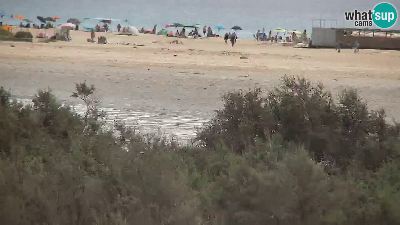 Spletna kamera Chia – Pogled v živo na plažo Su Giudeu