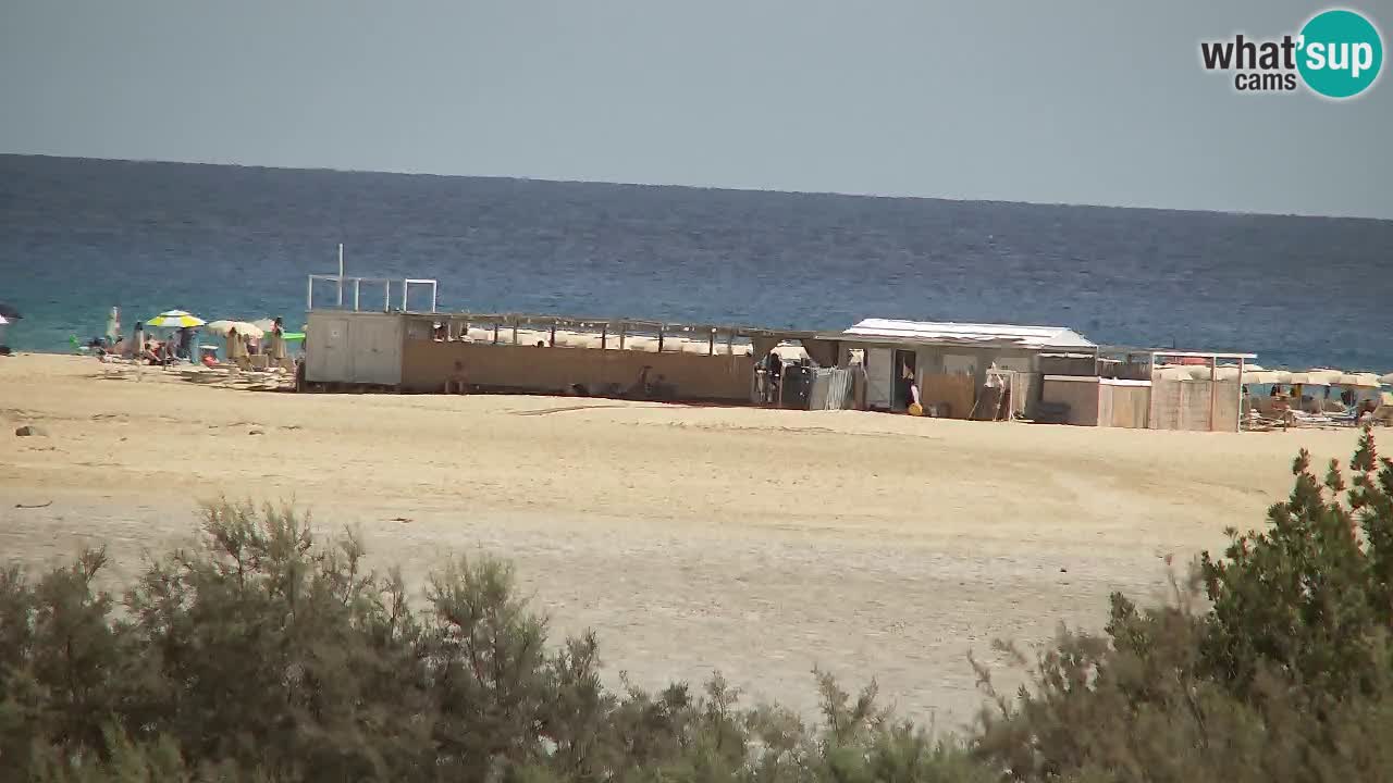 Webcam Chia – Vista en directo de la playa Su Giudeu