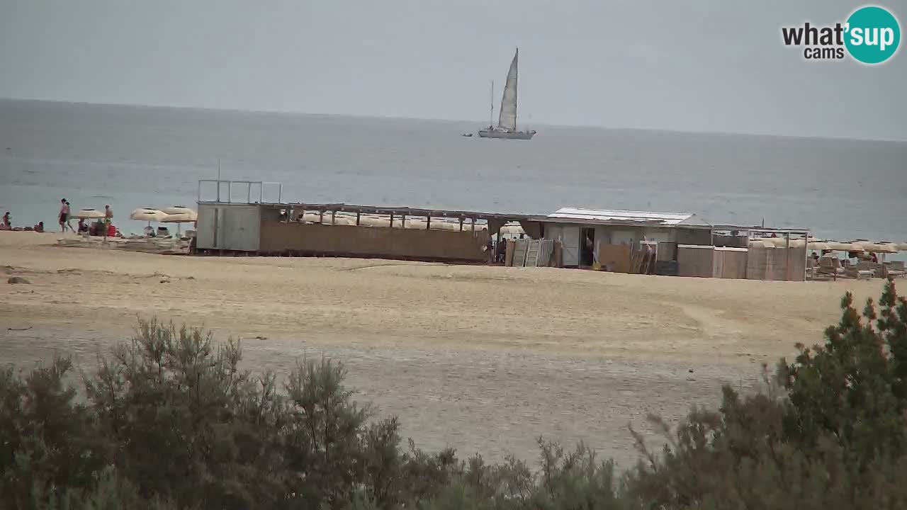 Webcam Chia – Vista en directo de la playa Su Giudeu