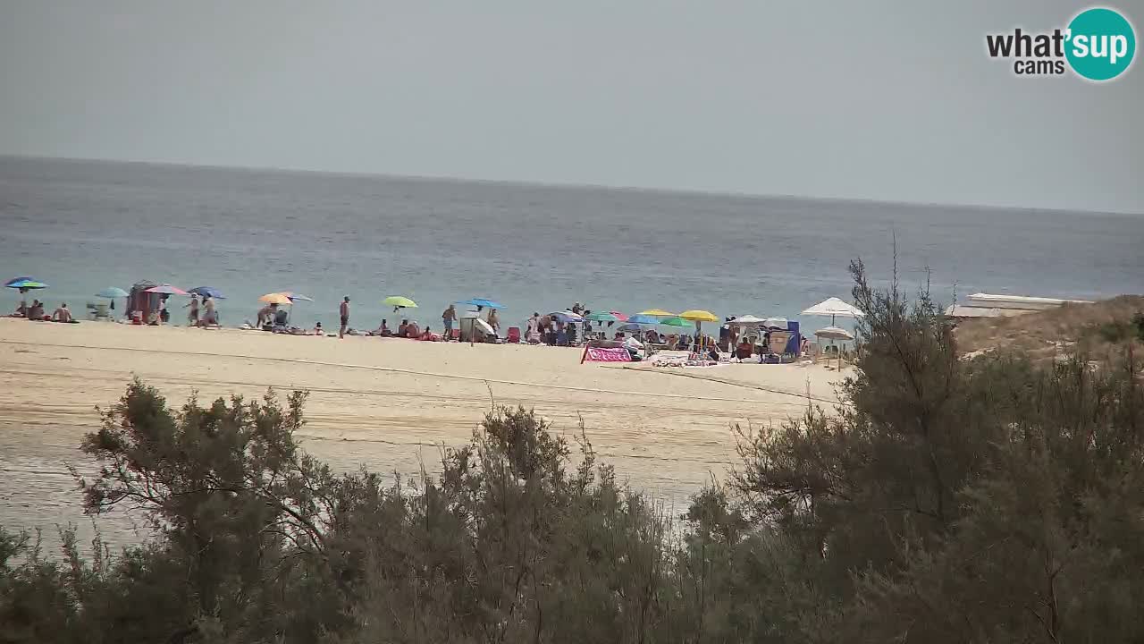 Webcam Chia – Vue en direct de la plage Su Giudeu