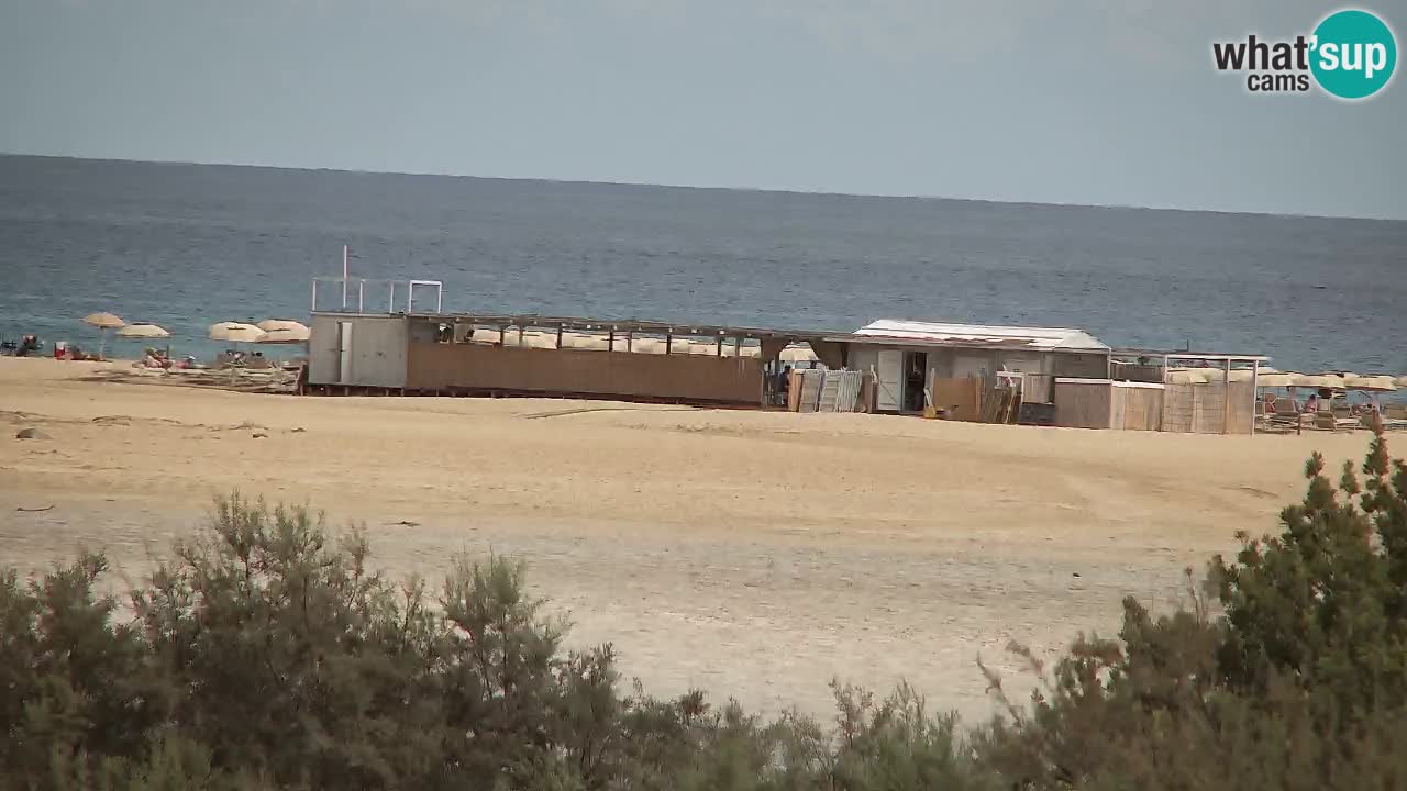 Webcam Chia – Vista en directo de la playa Su Giudeu