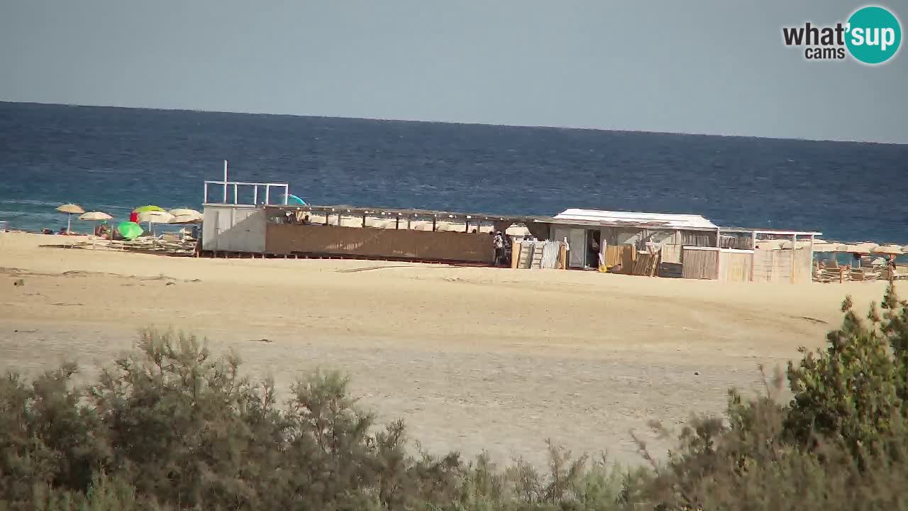Webcam Chia – Vista en directo de la playa Su Giudeu