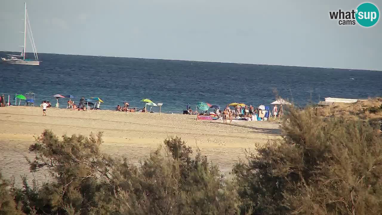 Webcam Chia – Vista en directo de la playa Su Giudeu