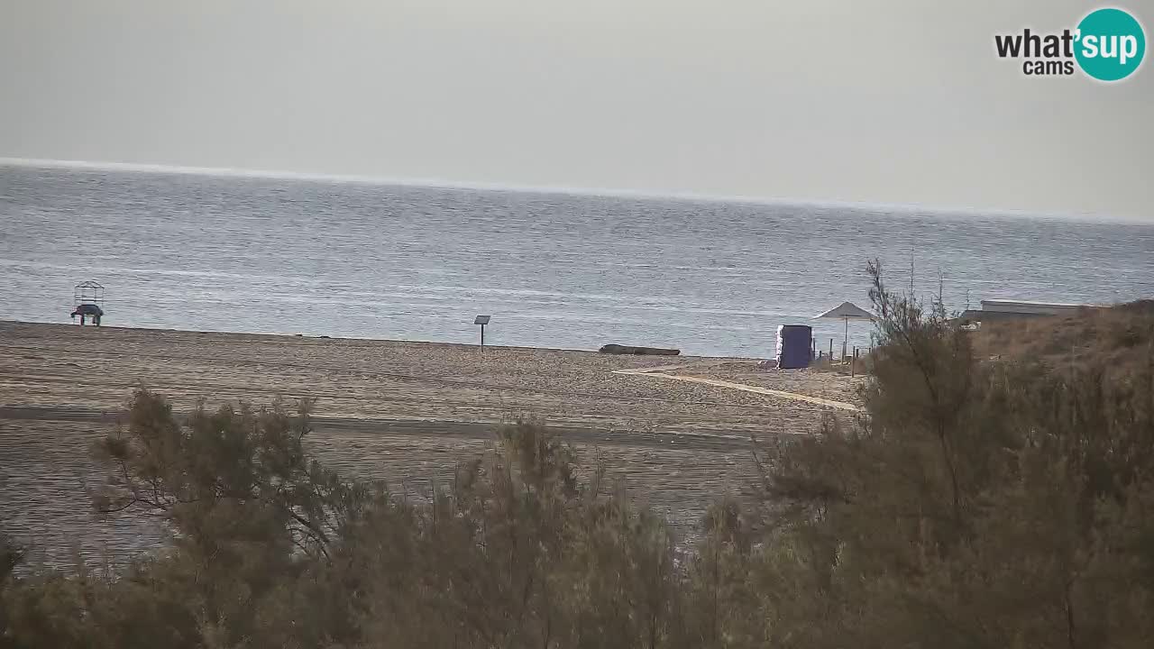 Webcam Chia – Vue en direct de la plage Su Giudeu