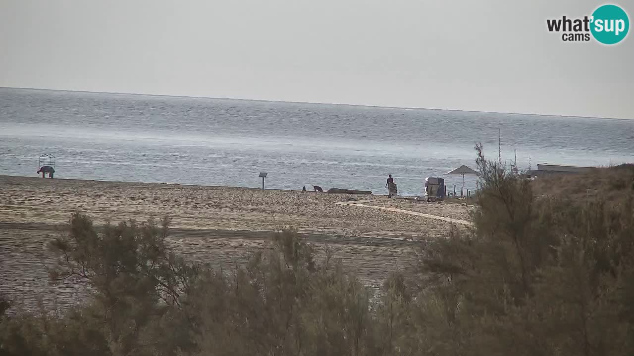 Webcam Chia – Vue en direct de la plage Su Giudeu