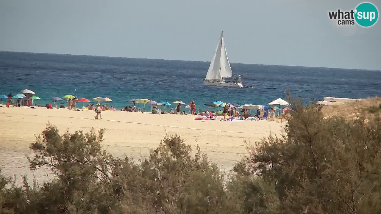 Webcam Chia – Vista en directo de la playa Su Giudeu