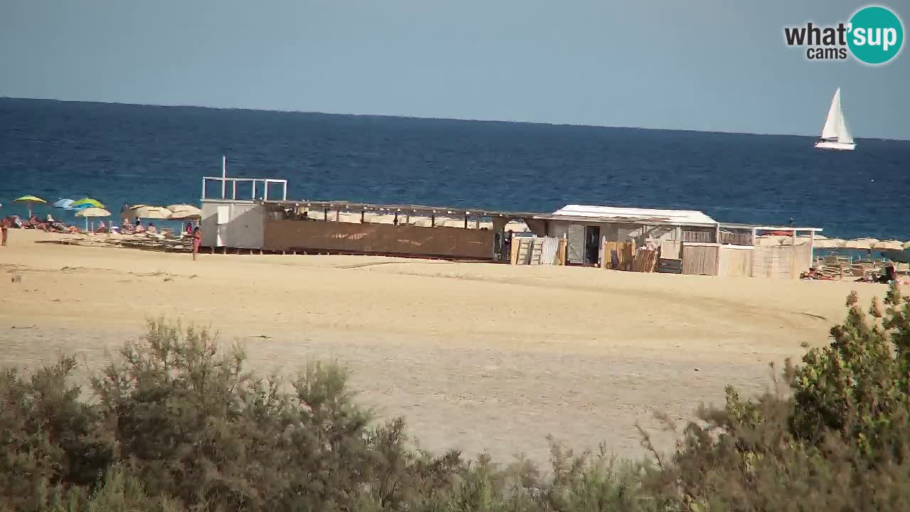 Webcam Chia – Live View of Su Giudeu Beach