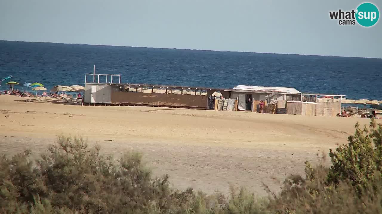 Webcam Chia – Vue en direct de la plage Su Giudeu