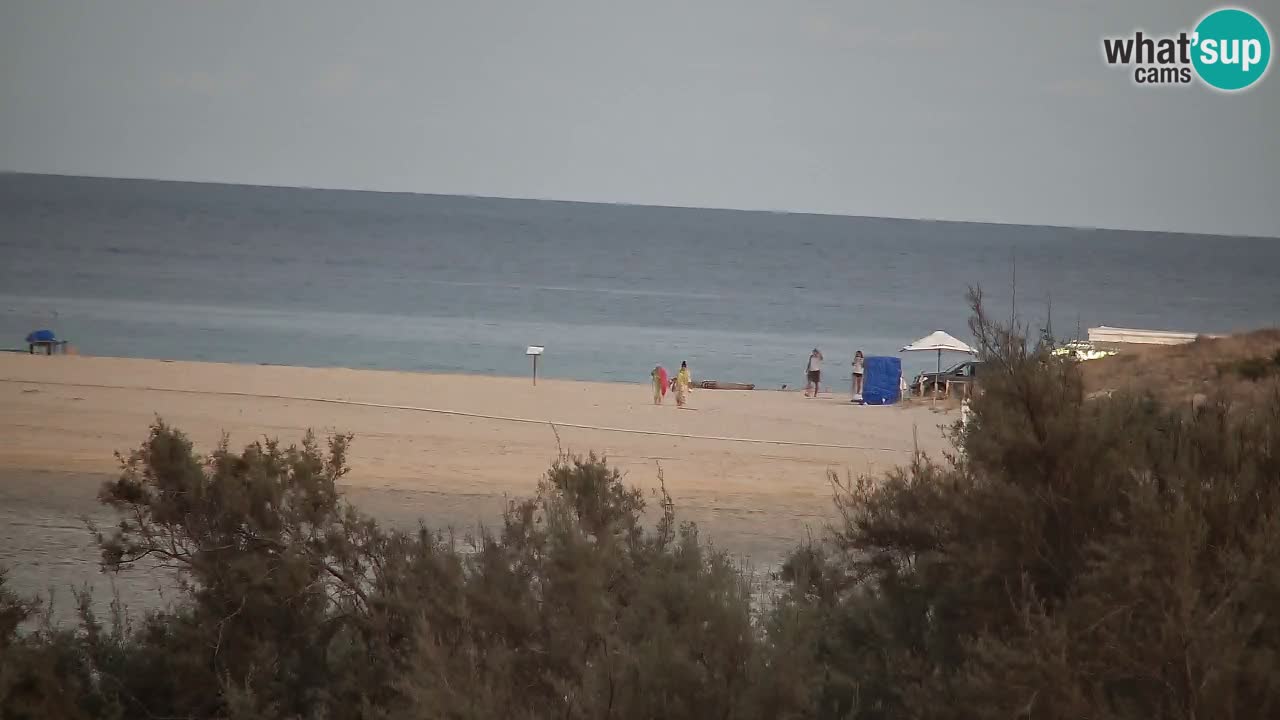 Webcam Chia – Vue en direct de la plage Su Giudeu