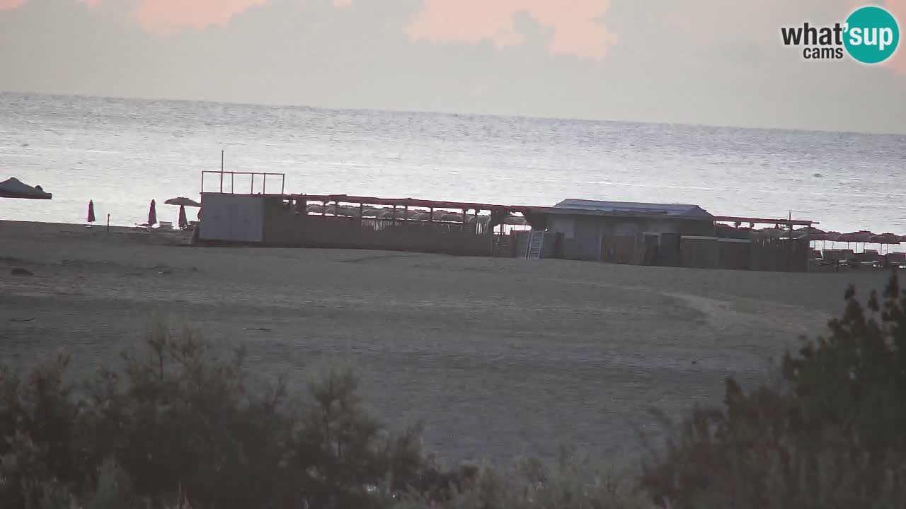 Webcam Chia – Vue en direct de la plage Su Giudeu