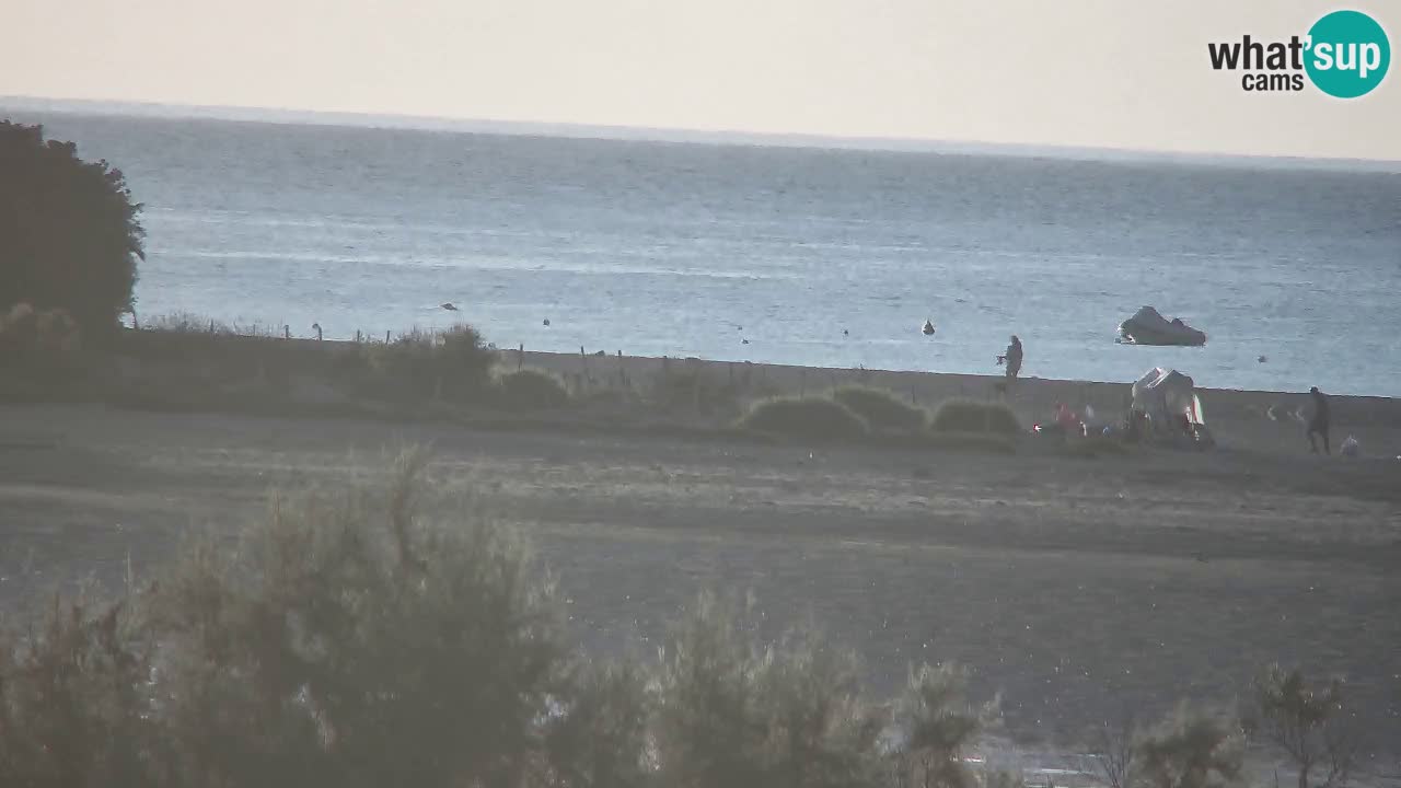 Webcam Chia – Vue en direct de la plage Su Giudeu
