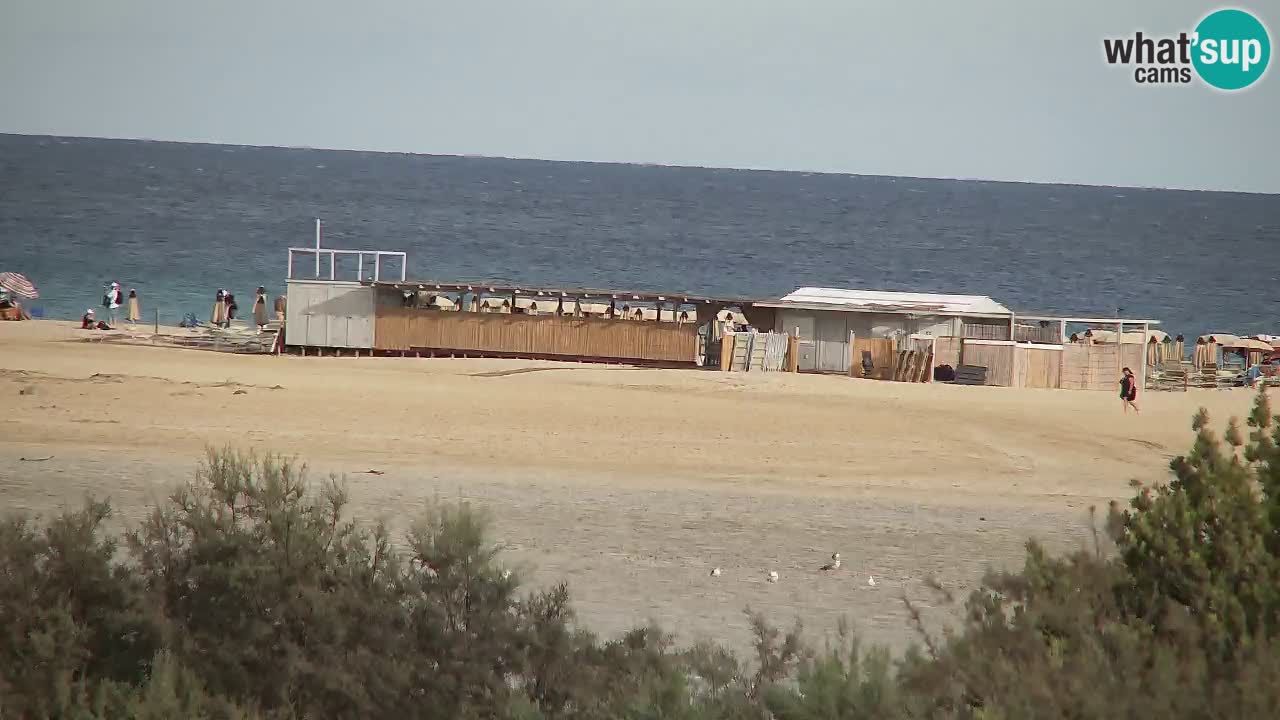 Webcam Chia – Vue en direct de la plage Su Giudeu