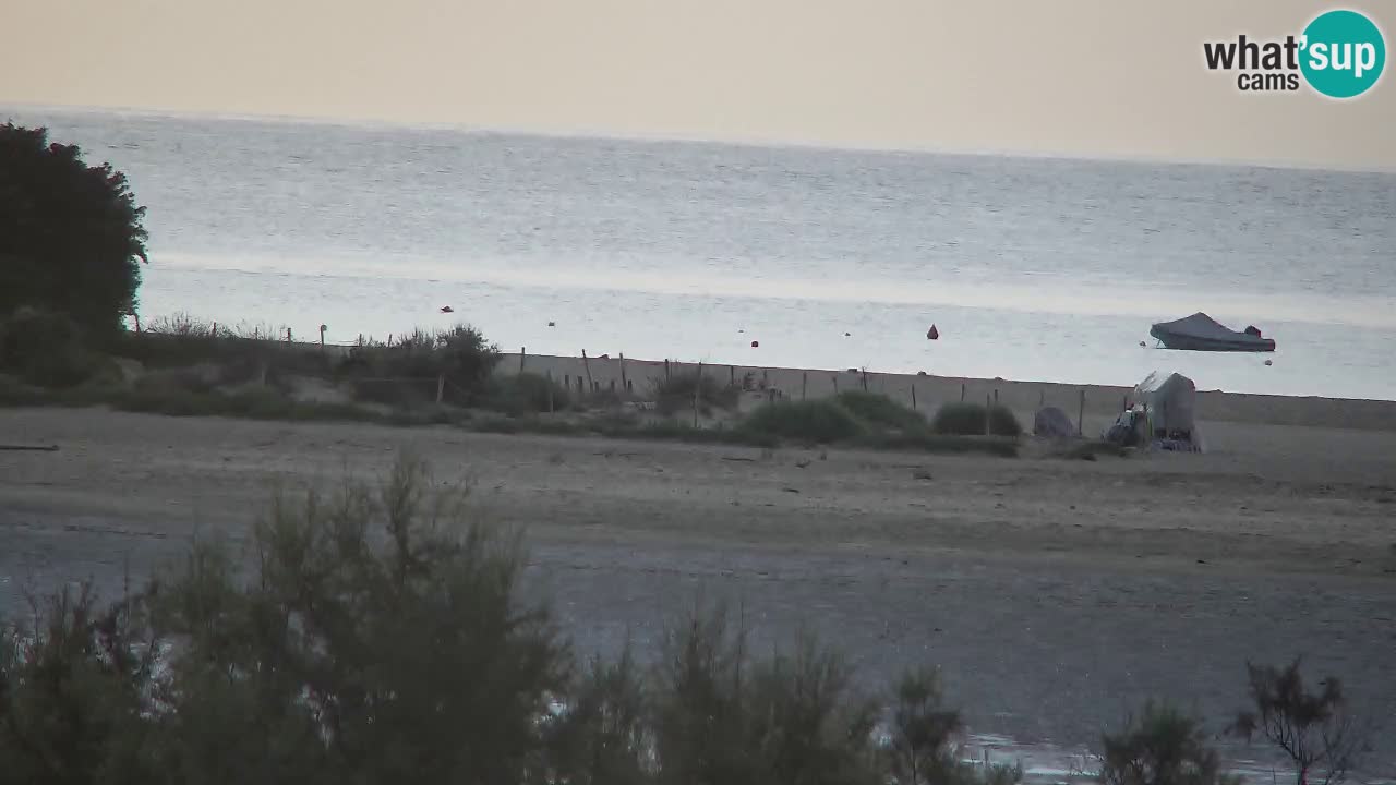Webcam Chia – Vue en direct de la plage Su Giudeu