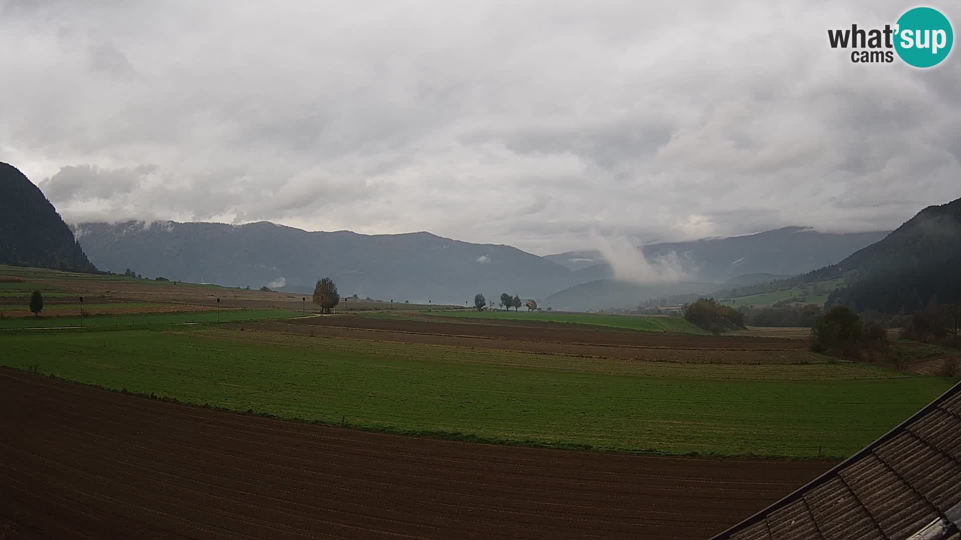 Gais | Vista desde la finca Winklerhof hacia Plan de Corones y los Dolomitas