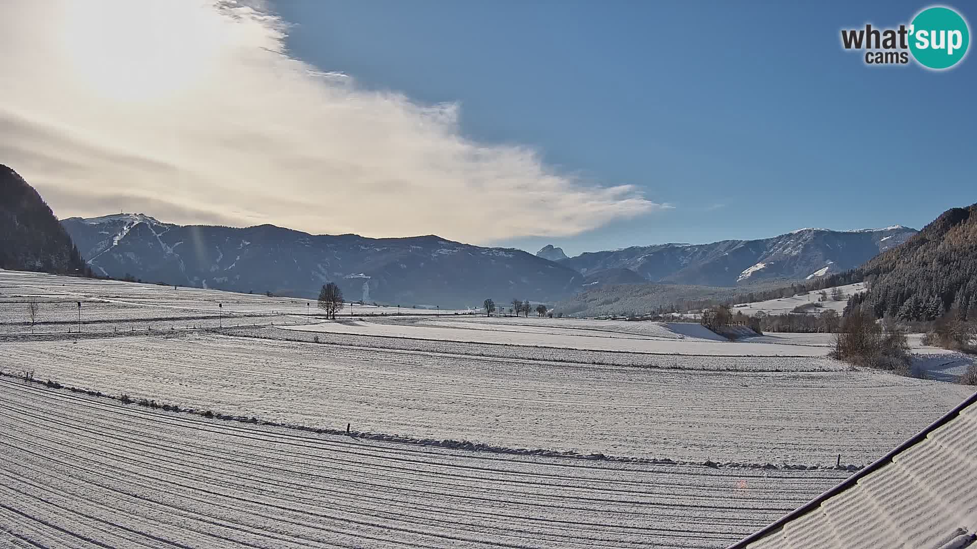 Gais | Vista desde la finca Winklerhof hacia Plan de Corones y los Dolomitas