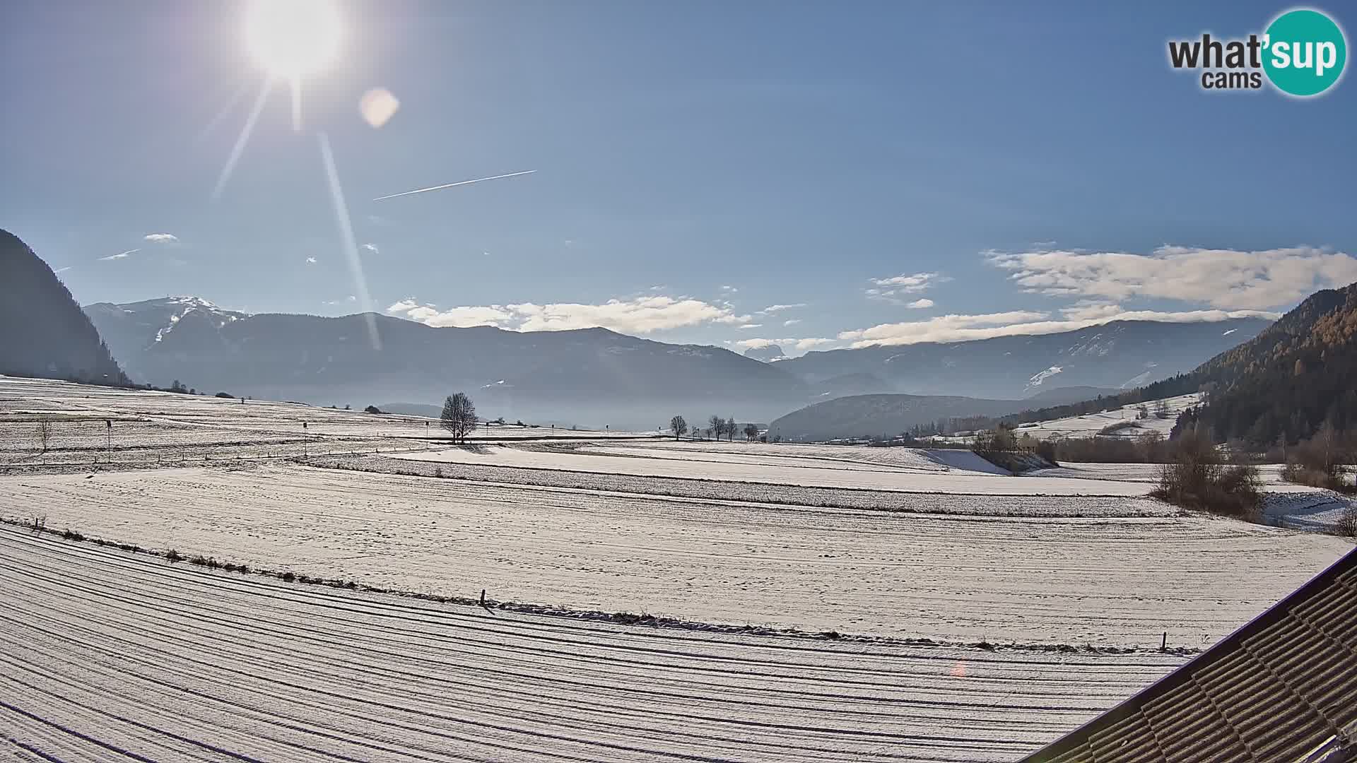 Gais | Vista desde la finca Winklerhof hacia Plan de Corones y los Dolomitas