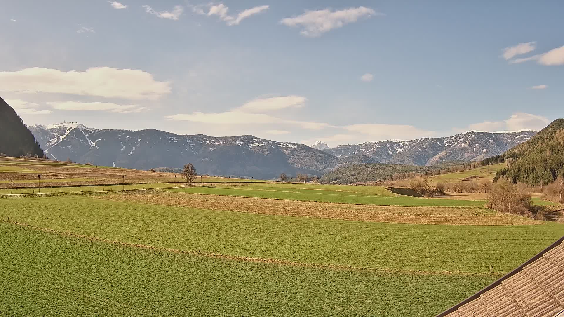 Gais | Vista desde la finca Winklerhof hacia Plan de Corones y los Dolomitas