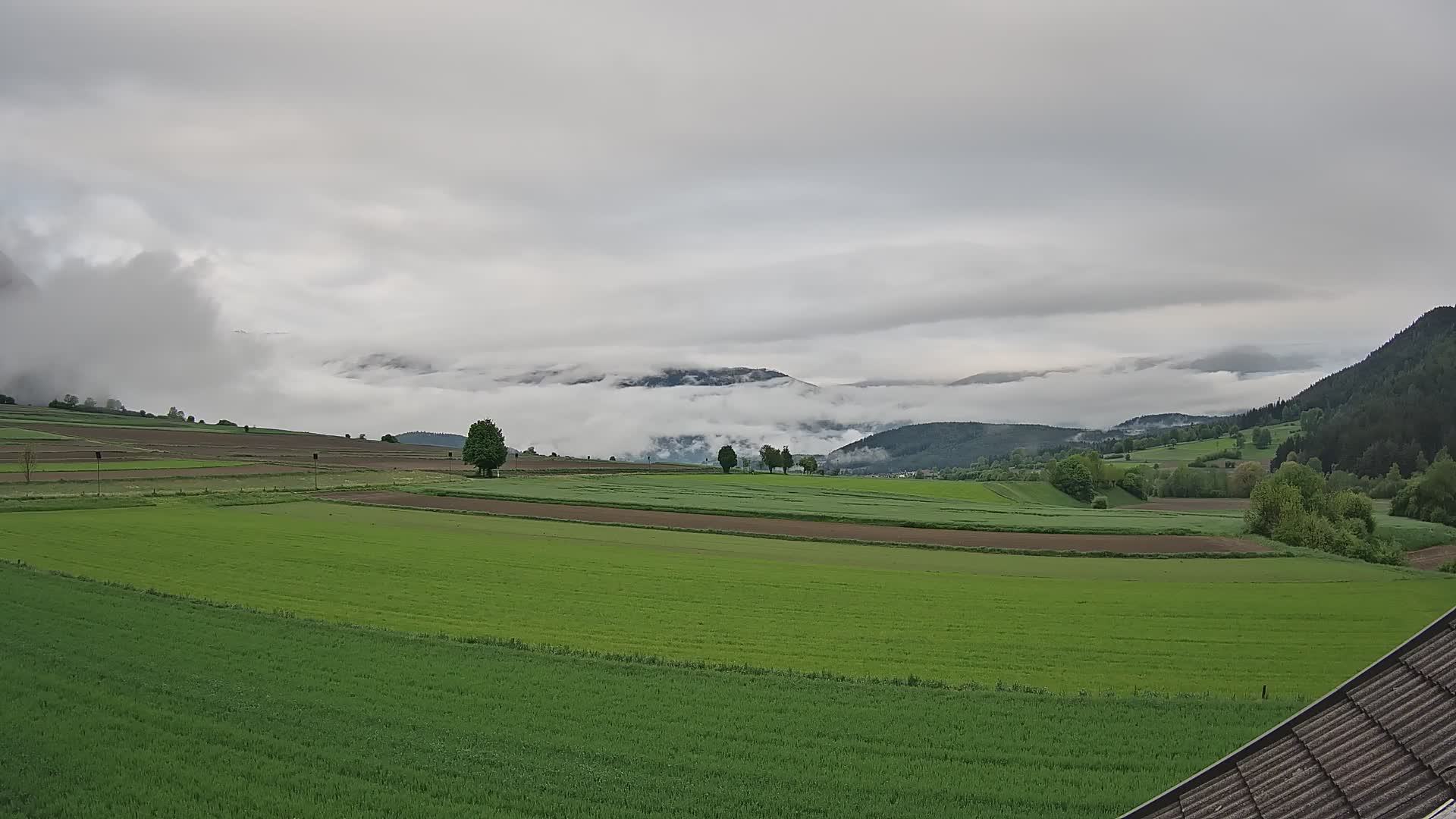 Gais | Vista desde la finca Winklerhof hacia Plan de Corones y los Dolomitas