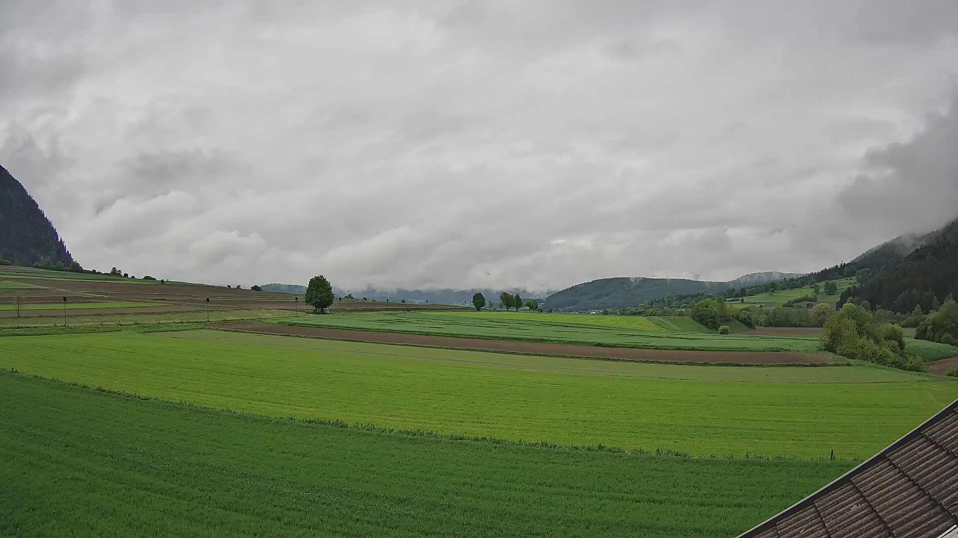 Gais | Vista desde la finca Winklerhof hacia Plan de Corones y los Dolomitas