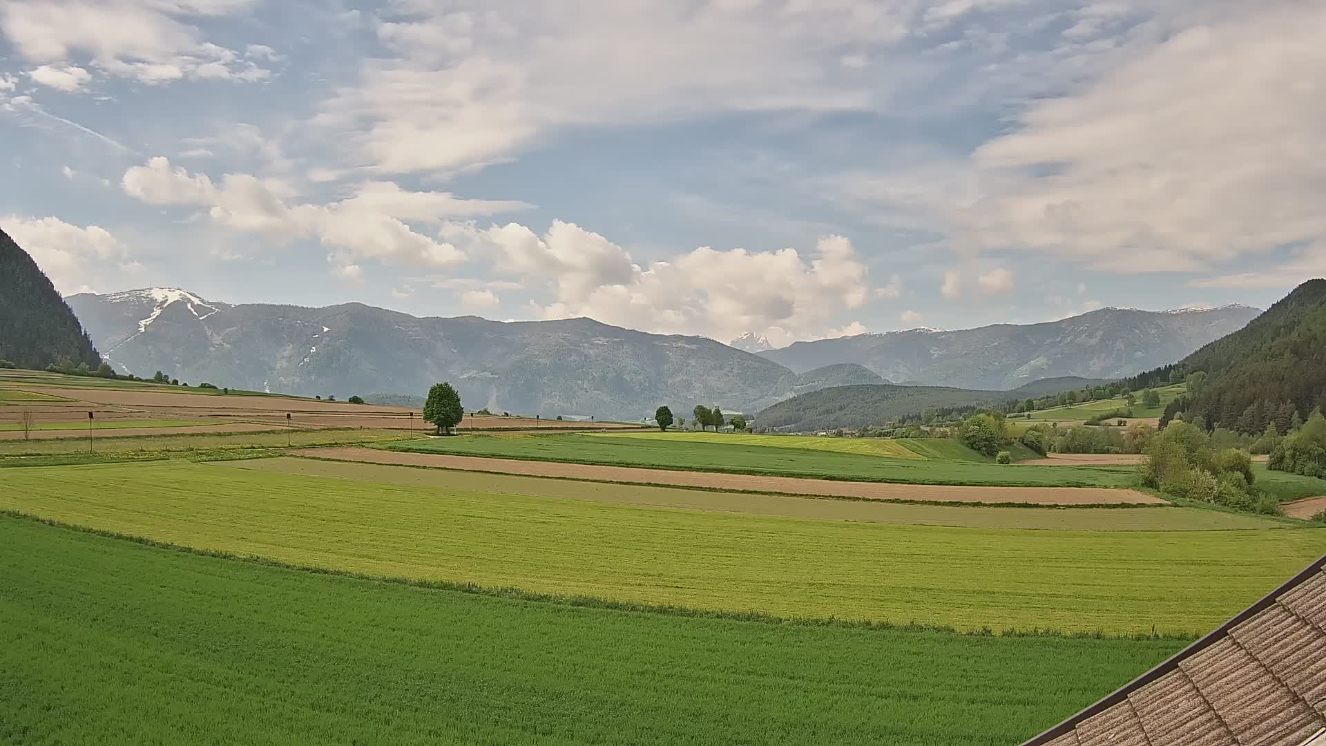 Gais | Vista desde la finca Winklerhof hacia Plan de Corones y los Dolomitas