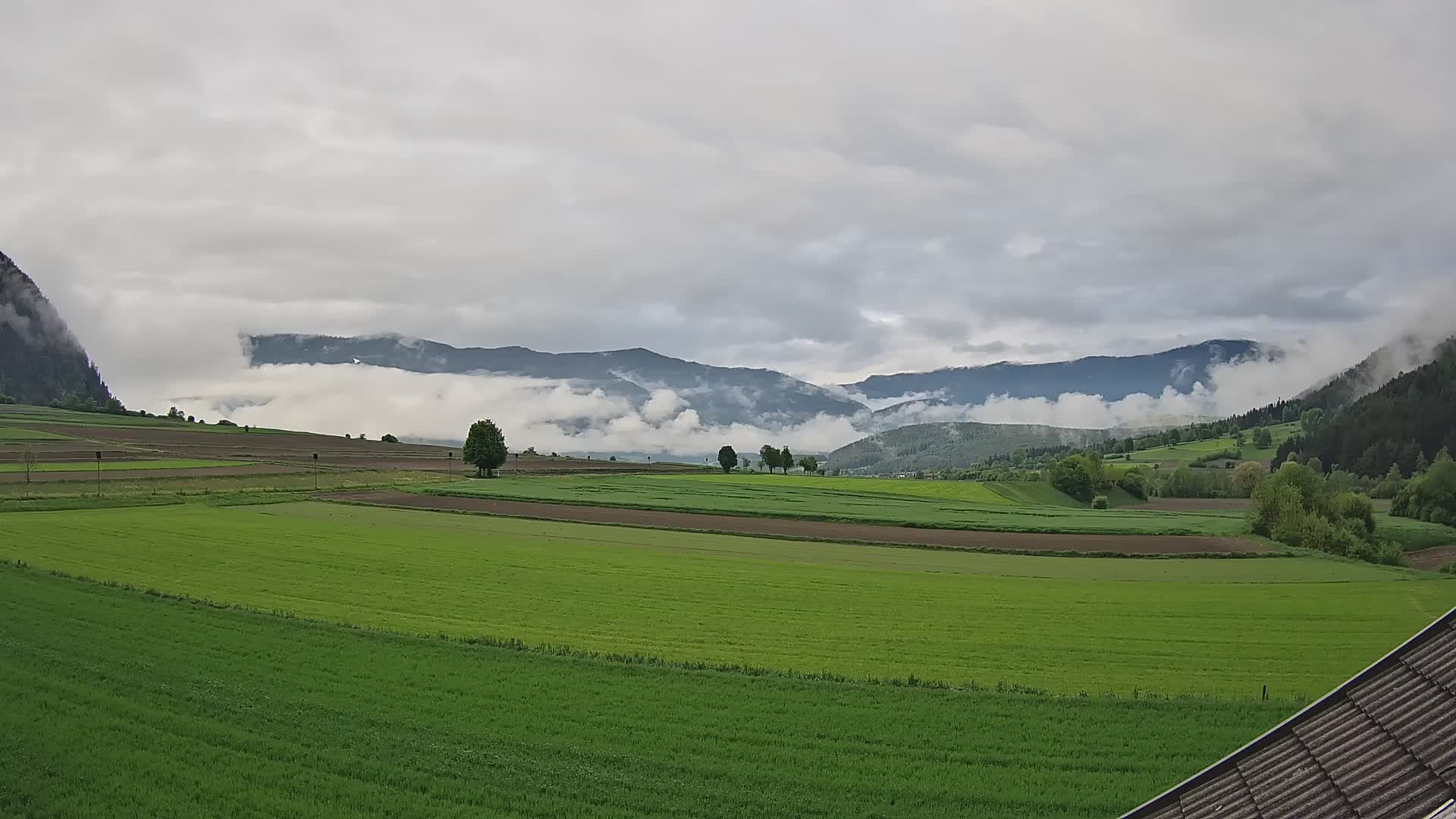 Gais | Vista dall’agriturismo Winklerhof verso Plan de Corones e le Dolomiti
