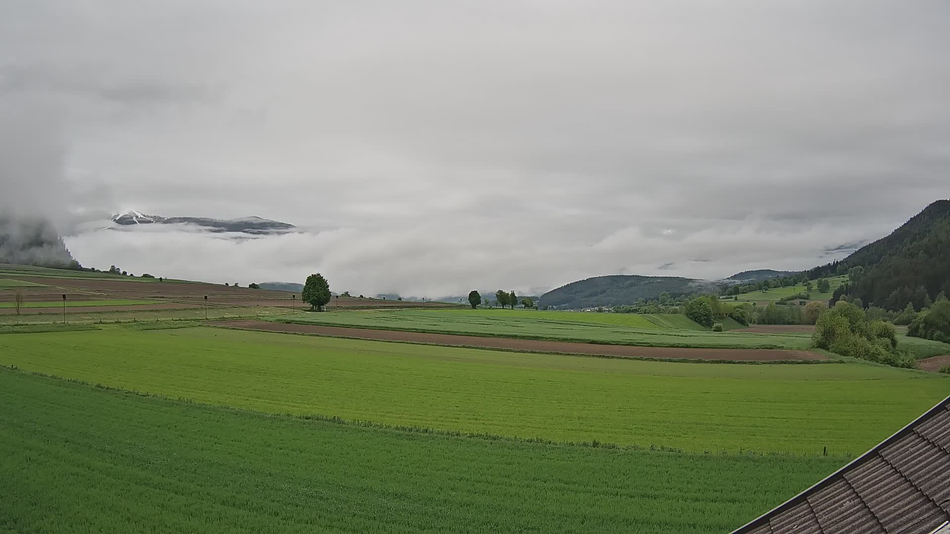 Gais | Vista desde la finca Winklerhof hacia Plan de Corones y los Dolomitas