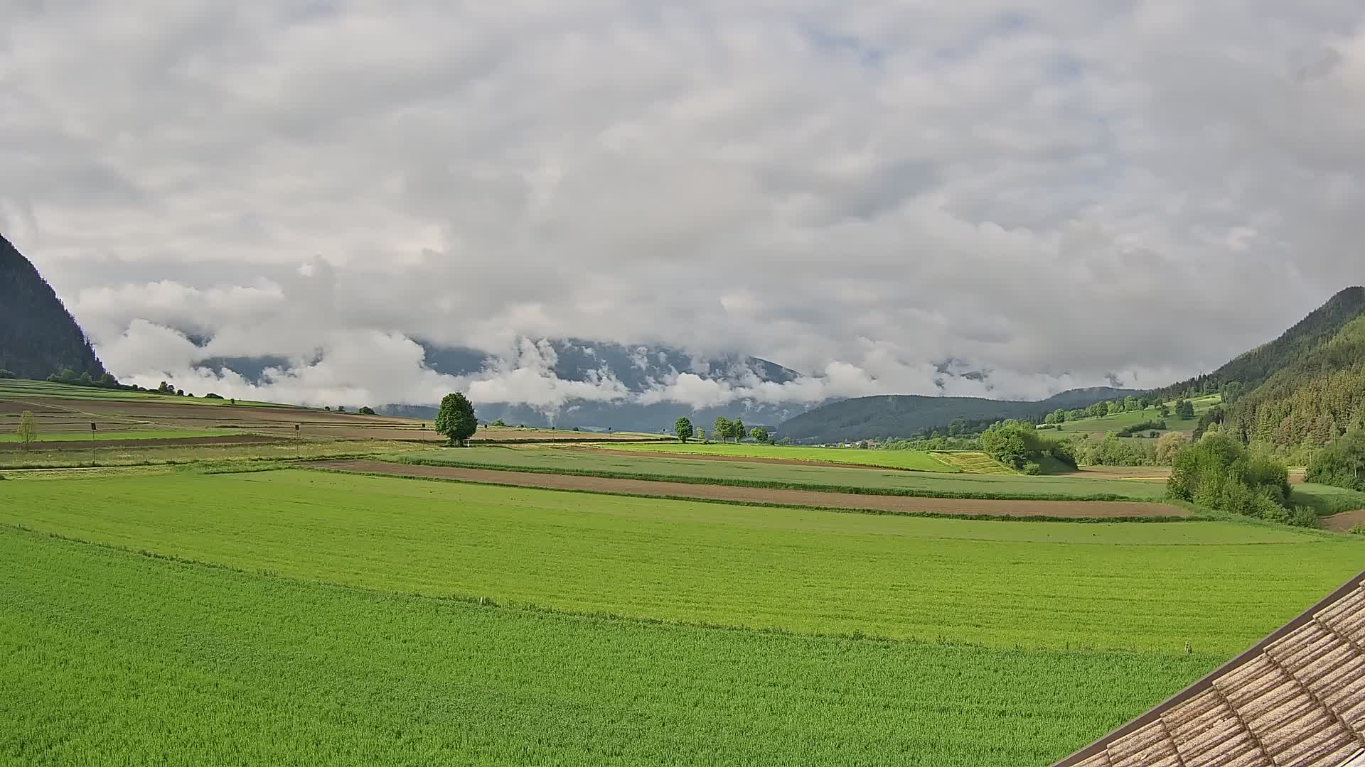 Gais | Blick vom Vintage Farm Winklerhof auf Kronplatz und Dolomiten